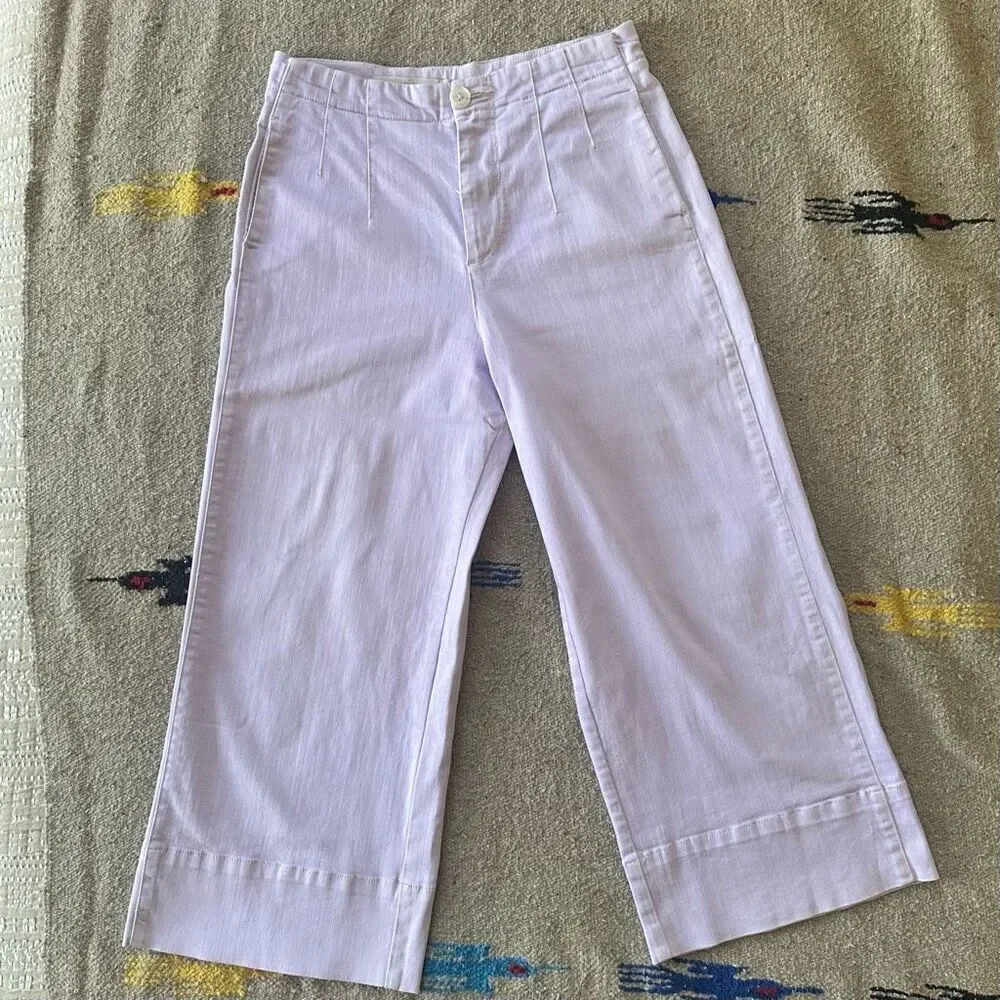 Pilcro Anthropologie Ultra High-Rise Wide-Leg Jeans in Lilac Size 27 - Picture 2 of 7